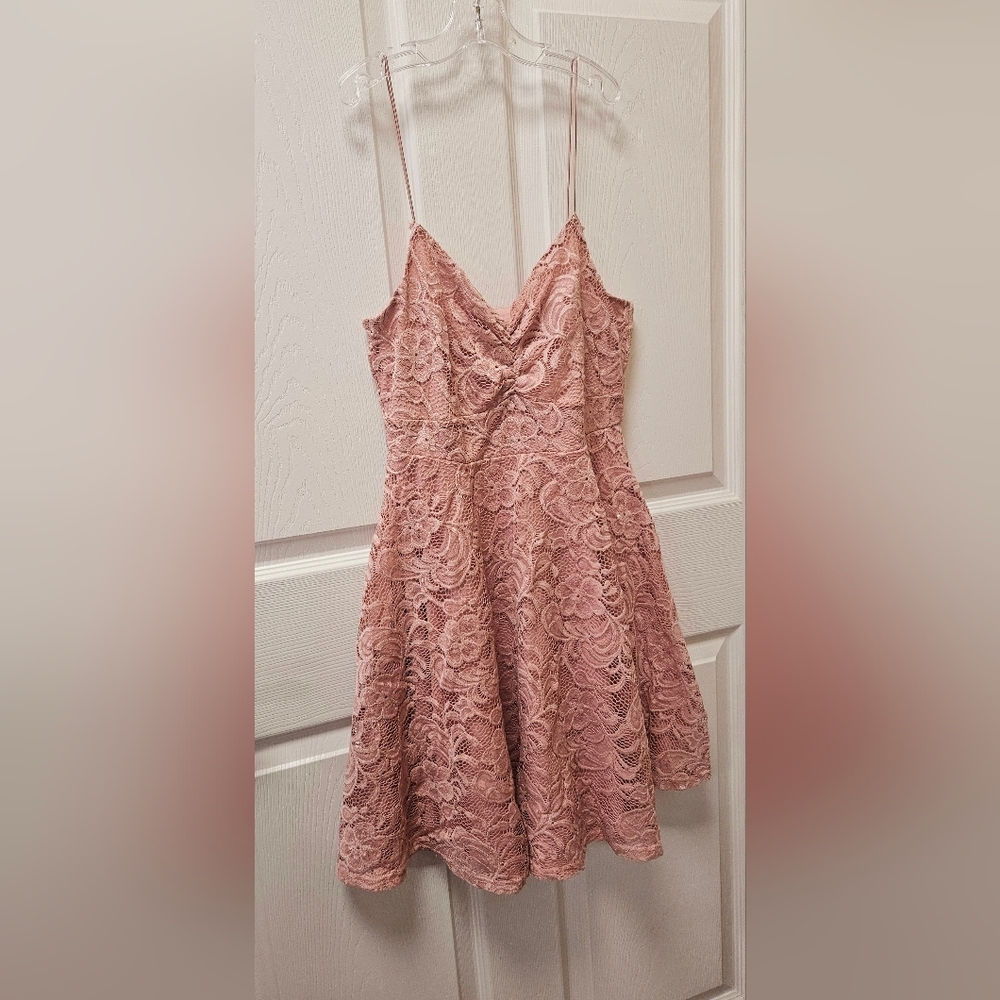 Streetwear Society Pink Lace Dress, Size L